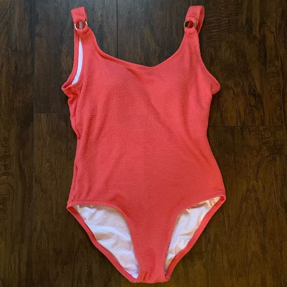 NWOT coral swim one piece